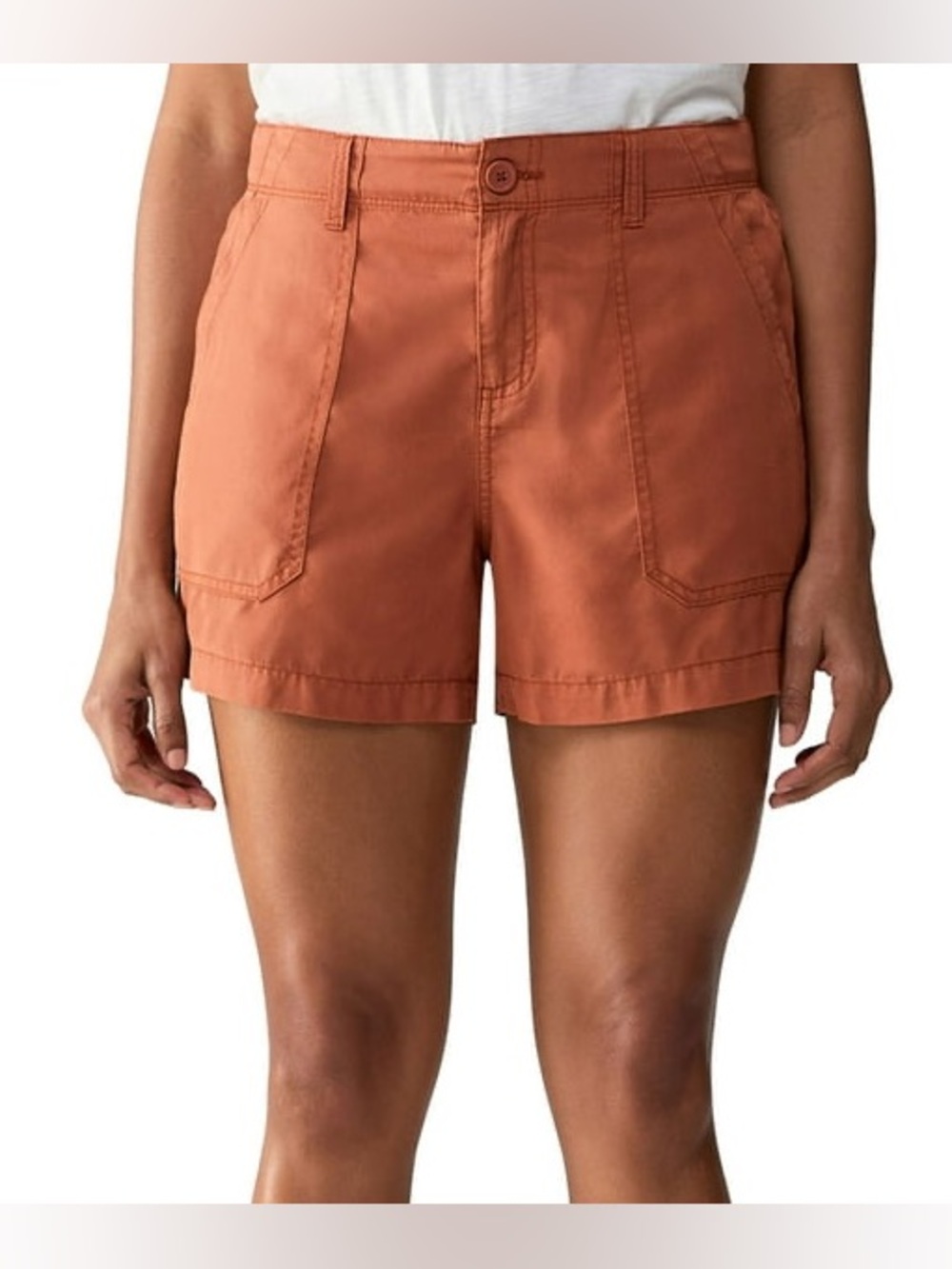 Sanctuary High-Rise Utility Bermudas in Terra Cotta